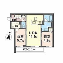 ノヴァ　アイビー 101 ｜ 岡山県倉敷市上富井484-1（賃貸マンション2LDK・1階・59.13㎡） その1