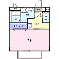 ミレニアムハイツ 210 ｜ 岡山県倉敷市鳥羽58番地2（賃貸アパート1K・2階・26.32㎡） その2