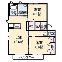 ル・バンベール　Ｃ棟 207 ｜ 岡山県倉敷市東富井918-1（賃貸アパート2LDK・2階・62.12㎡） その2