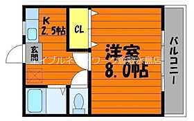 岡山県倉敷市中庄2355-3（賃貸マンション1K・2階・28.00㎡） その2