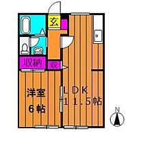 岡山県倉敷市中島1120-6（賃貸アパート1LDK・1階・40.92㎡） その2