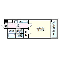 岡山県岡山市北区昭和町9-1（賃貸マンション1K・3階・25.47㎡） その2