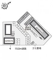 レオパレスＳＡＩＬ　ＯＮ 206 ｜ 岡山県倉敷市神田3丁目9-1（賃貸アパート1K・2階・22.35㎡） その3