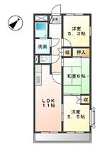 岡山県倉敷市東富井（賃貸マンション3LDK・3階・62.60㎡） その2