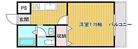 岡山県倉敷市藤戸町天城756（賃貸アパート1K・1階・26.28㎡） その2