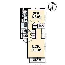 岡山県倉敷市西阿知町新田110-1（賃貸アパート1LDK・2階・44.72㎡） その2