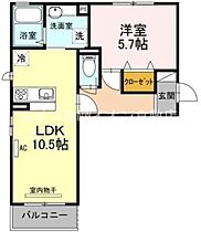 岡山県倉敷市西阿知町（賃貸アパート1LDK・2階・41.66㎡） その2