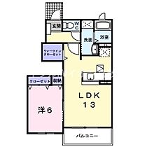 岡山県総社市井尻野（賃貸アパート1LDK・1階・46.71㎡） その2