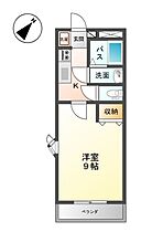 岡山県倉敷市羽島（賃貸アパート1K・2階・28.00㎡） その2