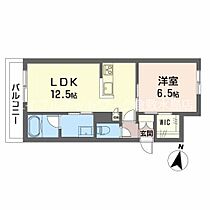 岡山県倉敷市福田町浦田2464-4（賃貸アパート1LDK・1階・42.18㎡） その2