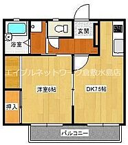 岡山県倉敷市玉島爪崎229-2（賃貸アパート1DK・1階・34.78㎡） その2