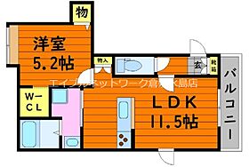 岡山県倉敷市玉島1丁目1-38（賃貸アパート1LDK・3階・41.12㎡） その2