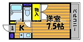 岡山県倉敷市茶屋町1575-3（賃貸アパート1K・2階・22.58㎡） その2