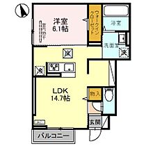 岡山県倉敷市神田3丁目8-19（賃貸アパート1LDK・1階・48.20㎡） その2