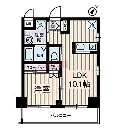 プレデパルク3 1LDKの間取図画像