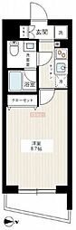 AZEST新桜台 1Kの間取図画像