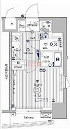 ガーラ・グランディ北池袋 1Kの間取図画像