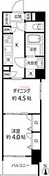 デュオステージ白金高輪 1DKの間取図画像