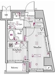 ガラ・ステージ南大塚 1Kの間取図画像