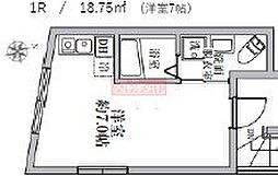 Lapis椎名町 ワンルームの間取図画像