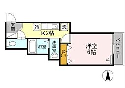 Lino 1Kの間取図画像