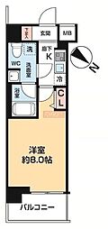 パティーナ東武練馬 1Kの間取図画像
