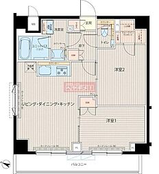 ルーブル中板橋六番館 2LDKの間取図画像