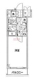 ルーブル小石川弐番館 1Kの間取図画像
