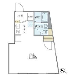 レガリア千川 ワンルームの間取図画像