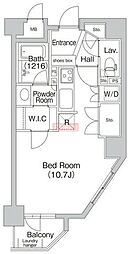 COMFORIA代々木上原 ワンルームの間取図画像