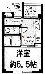 レジェンド西小山 1Kの間取図画像