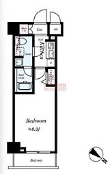 パティーナ東武練馬 1Kの間取図画像