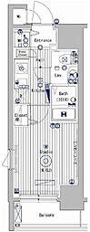 ガーラ・グランディ北池袋 1Kの間取図画像