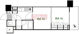 日神デュオステージ板橋駅前 2Kの間取図画像