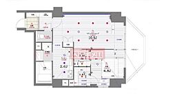 JR山手線 池袋駅 徒歩10分の賃貸マンション 3階1LDKの間取り