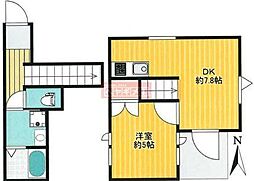 西武池袋線 東長崎駅 徒歩6分の賃貸マンション 2階1DKの間取り