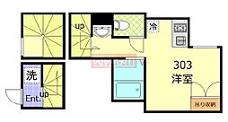 Ａ・Ｗレジデンス池袋本町 3階ワンルームの間取り