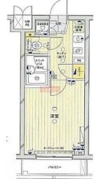 ルーブル早稲田弐番館 1階1Kの間取り