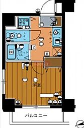 スカイコート板橋第3 4階1Kの間取り