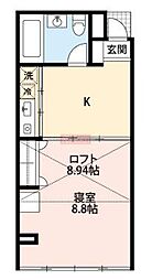 間取図画像 1DK