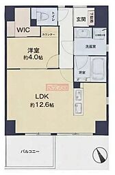 アクシア池袋 1LDKの間取図画像