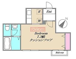 コーポラス本町 1Kの間取図画像