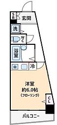 トーシンフェニックス練馬 ワンルームの間取図画像