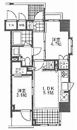 プライムアーバン池袋 2LDKの間取図画像