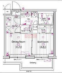 ガーラ練馬グランドステージ 1DKの間取図画像
