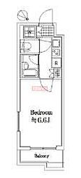 ルーブル高田馬場 1Kの間取図画像