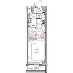 CREVISTA練馬桜台2 1Kの間取図画像