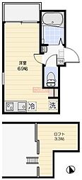 ラウレア練馬 ワンルームの間取図画像