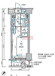 メインステージ小竹向原 1Kの間取図画像