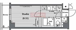 ガーラ新宿下落合 1Kの間取図画像